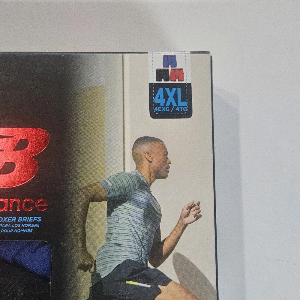 New Balance Mens Underwear 3 Pack 4XL Athletic Mes Boxer Briefs‎ Perfomance Wear